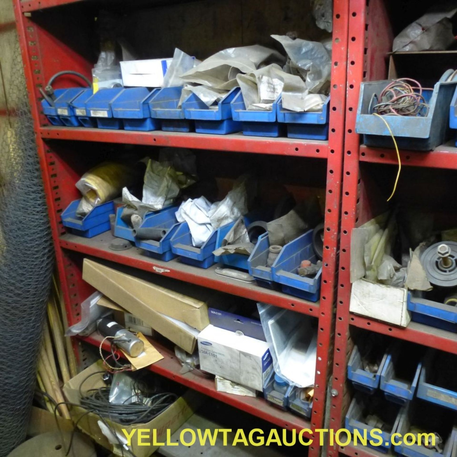 Tool Room with Contents|Includes:; Bolt Bins with Hardware; Shelves with Contents; *Office Not - Image 19 of 32