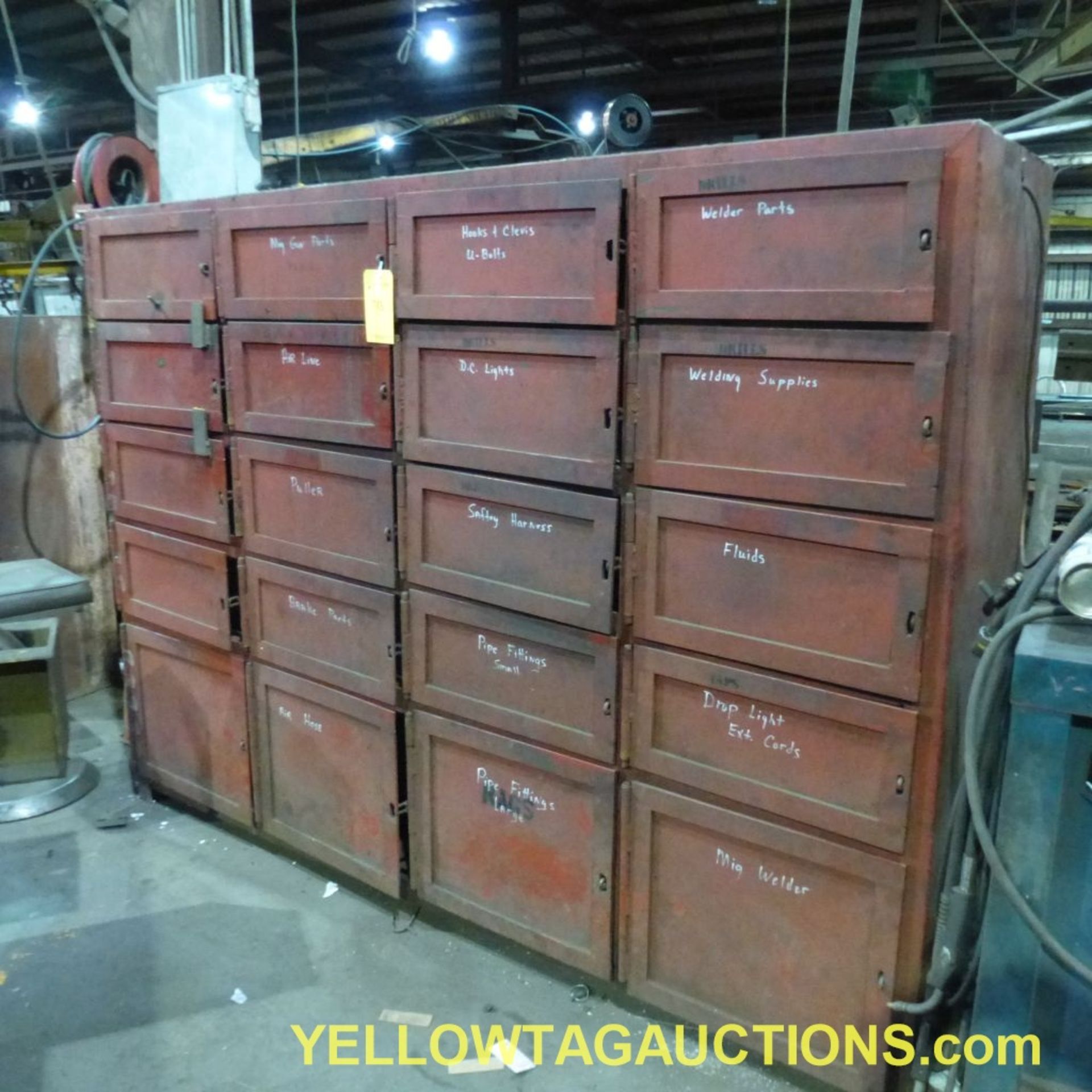 Lot of (20) Steel Door Storage Cabinets|Tag: 713 - Image 2 of 9