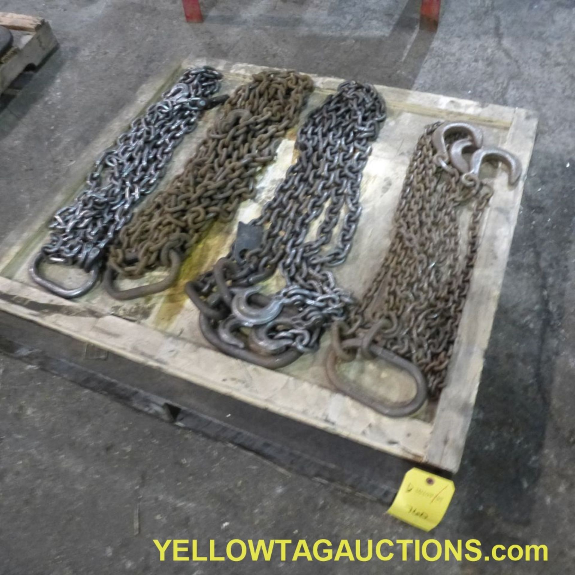 Lot of (4) 4-Hook Lifting Chains|Tag: 760 - Image 2 of 4