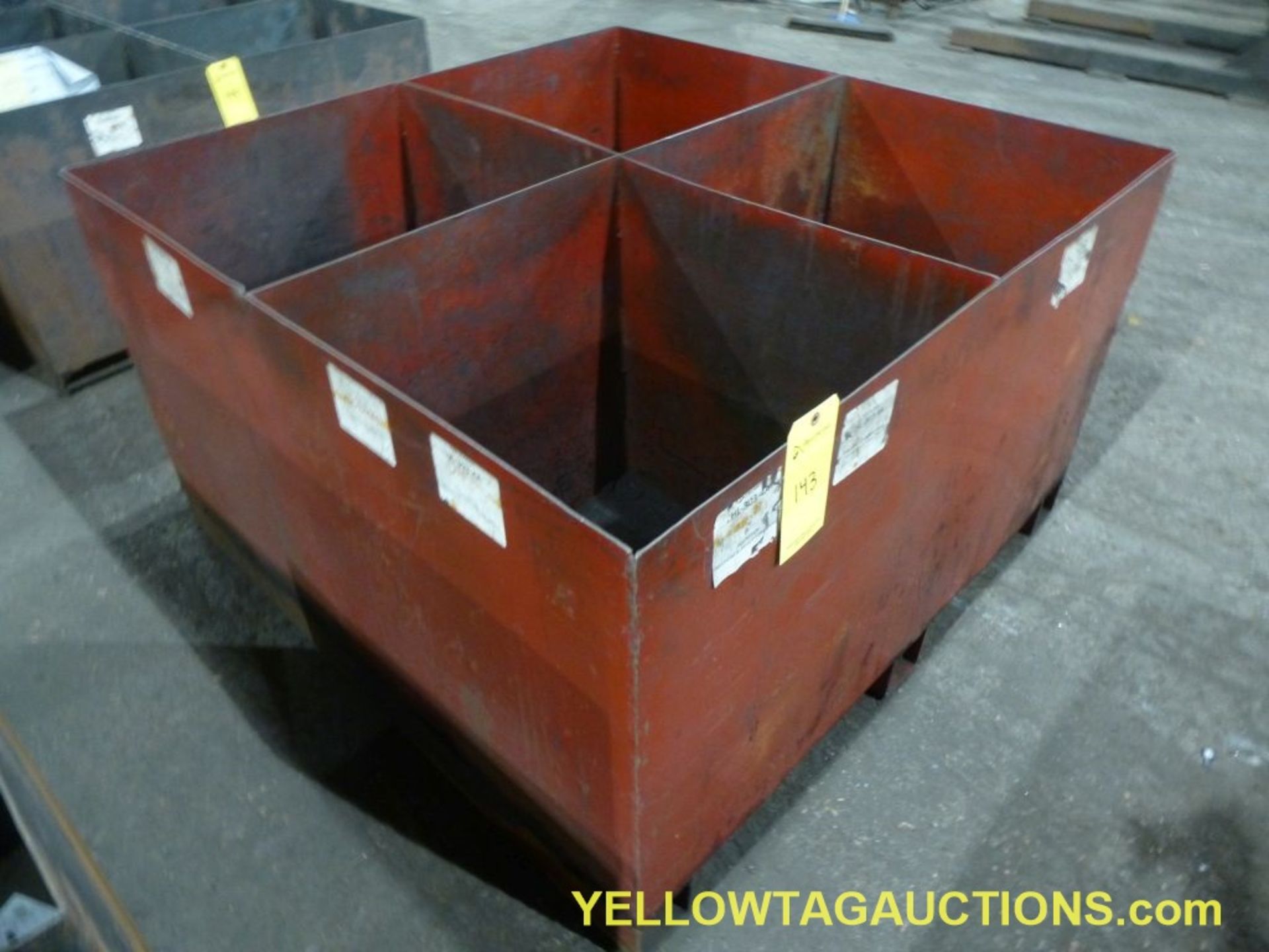 Lot of (1) 4-Section Parts Bin|Tag: 143 - Image 2 of 3