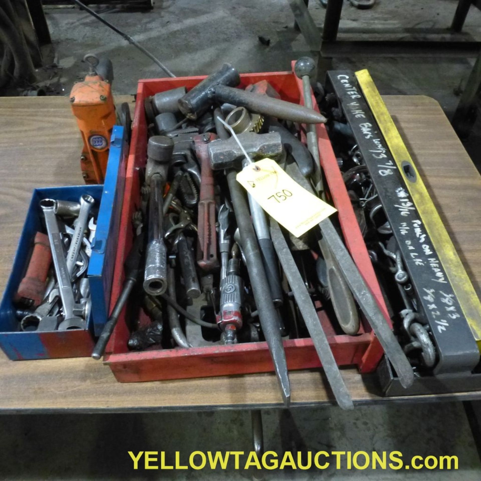 Lot of Assorted Tools|Includes: Hammers, Sockets, Visegrips, Box Stapler, Wrenches|Tag: 750