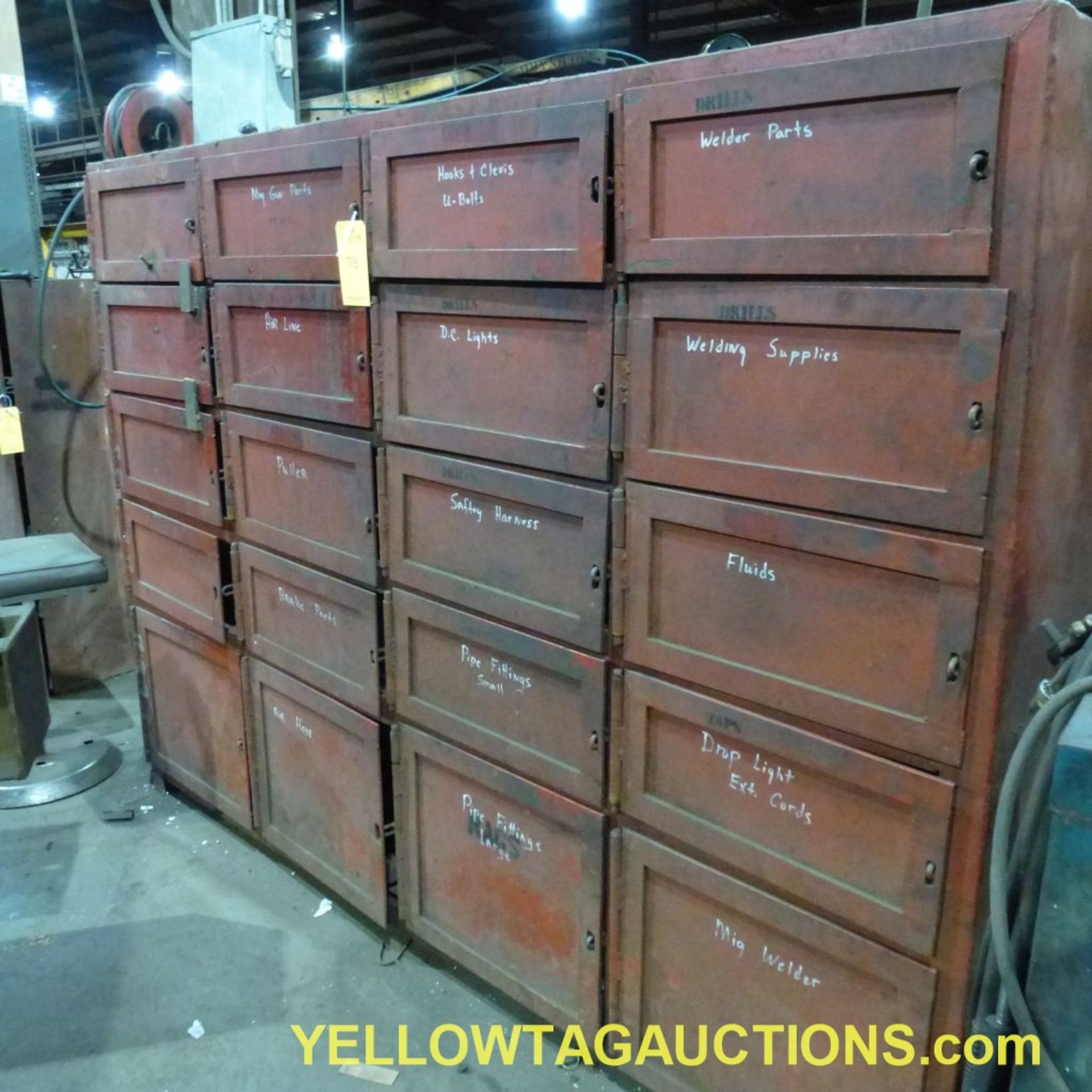 Lot of (20) Steel Door Storage Cabinets|Tag: 713 - Image 3 of 9