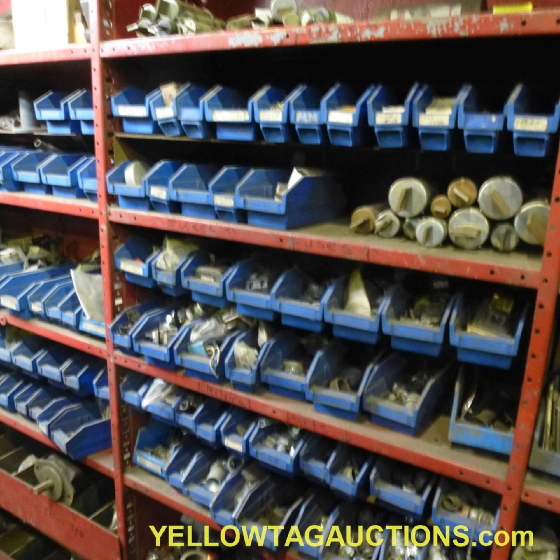 Tool Room with Contents|Includes:; Bolt Bins with Hardware; Shelves with Contents; *Office Not - Image 12 of 32