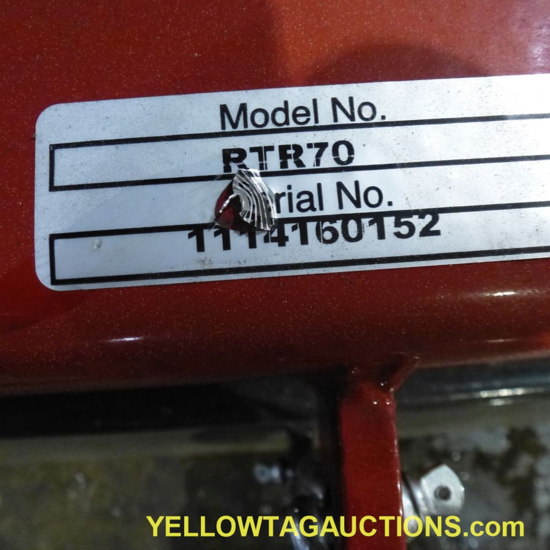 Howse Tiller without PTO Shaft and Tailgate|Model No. RTR70; Serial No. 1114160050; Missing Blade - Bild 10 aus 10