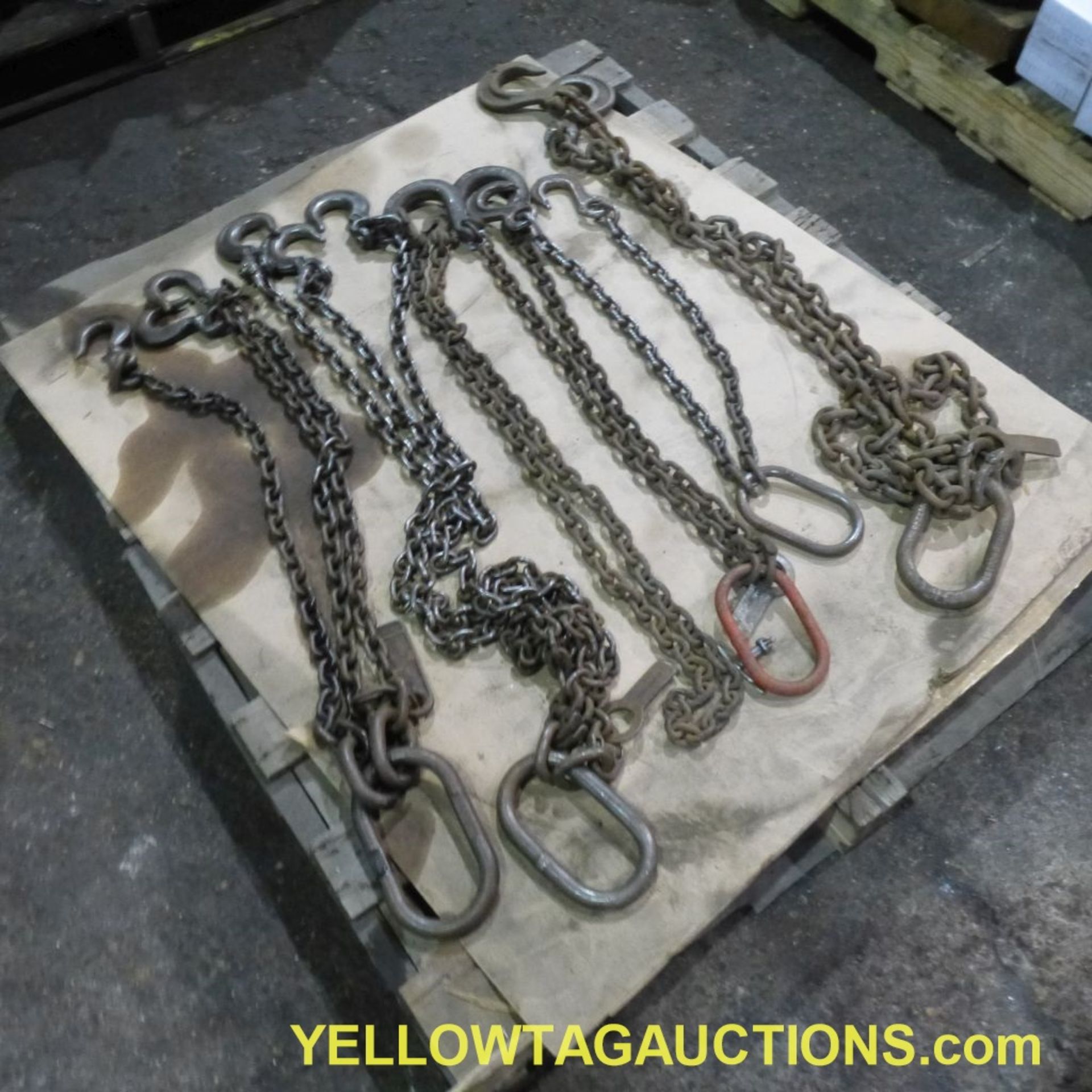 Lot of Assorted Lifting Chains and Hooks|Tag: 766 - Image 2 of 4