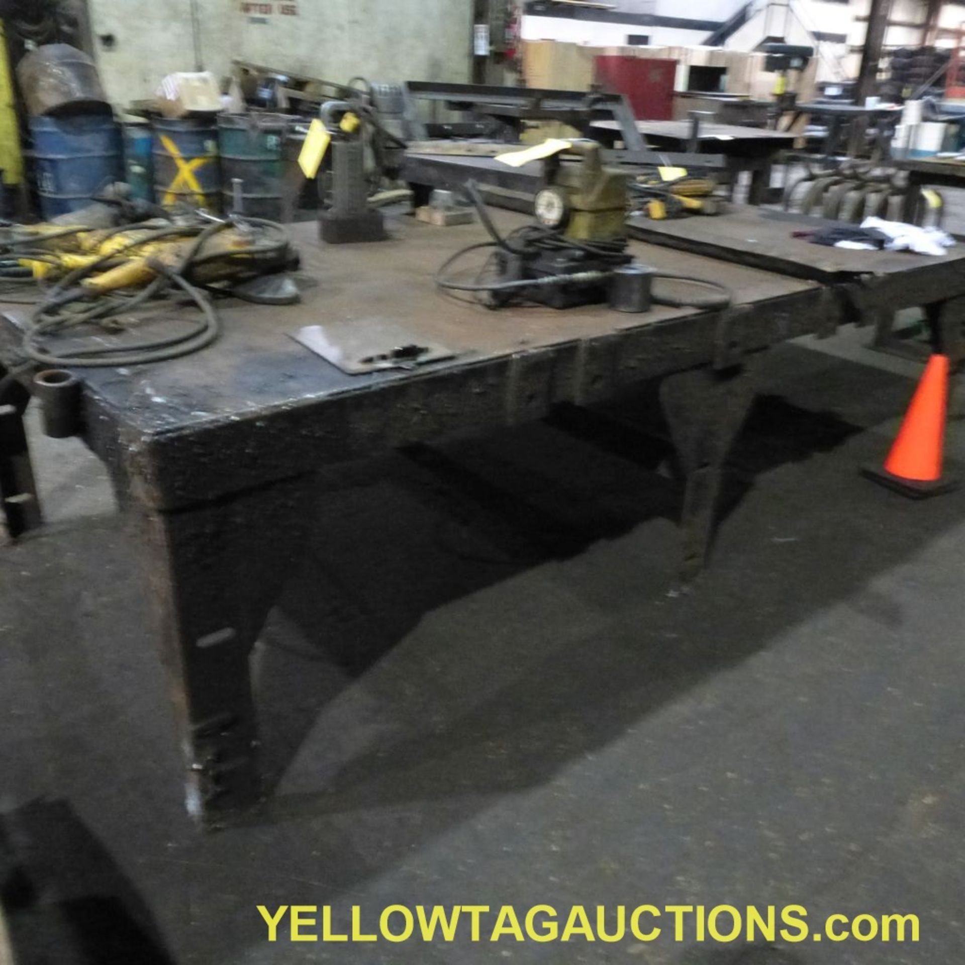 Steel Work Bench/Welding Table|58" x 120" x 33"|Tag: 785 - Image 4 of 4