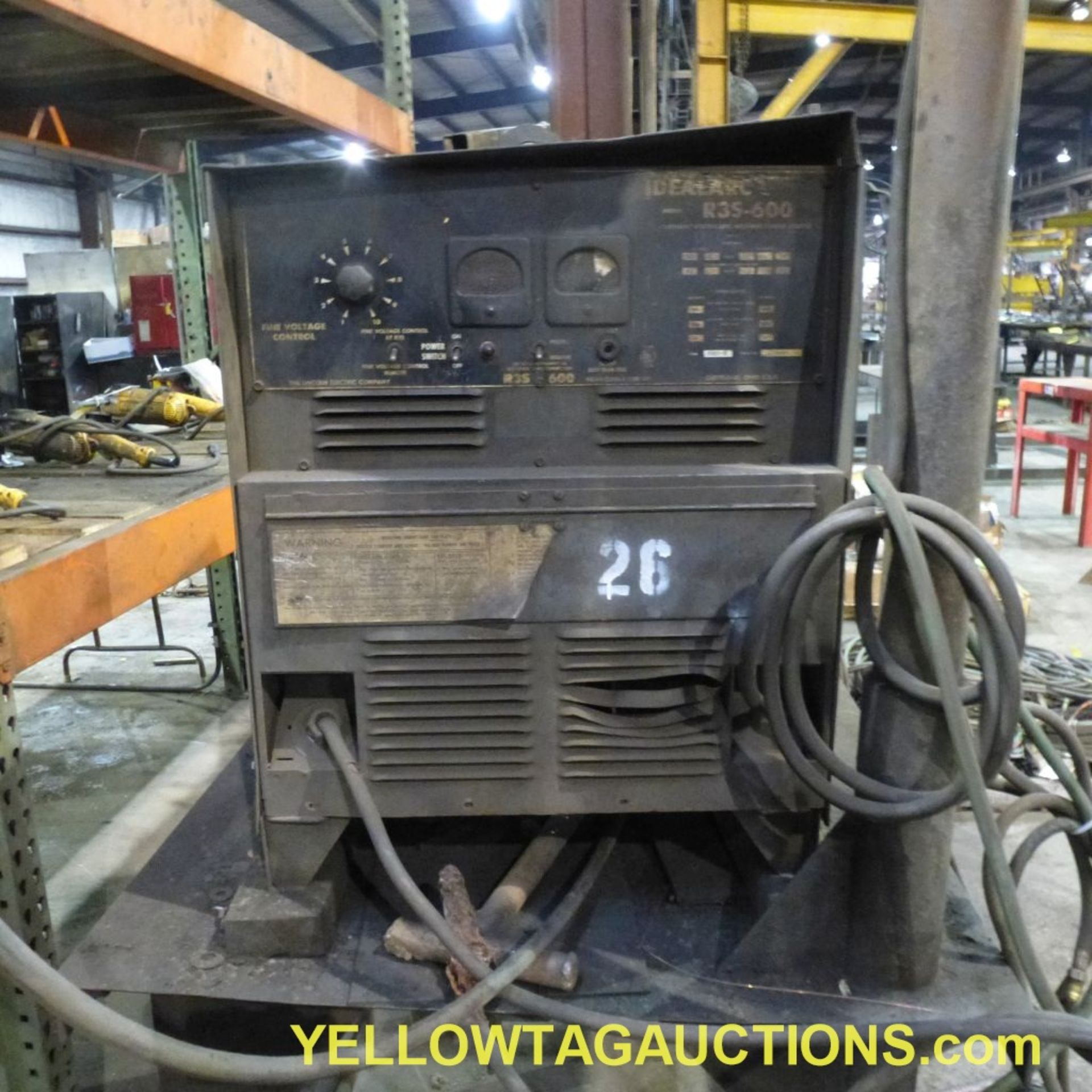 Lincoln IdealArc Arc Welder with Wire Feeder|Model No. R3S-600; Serial No. AC552210; 100/50A; 230/ - Bild 9 aus 11