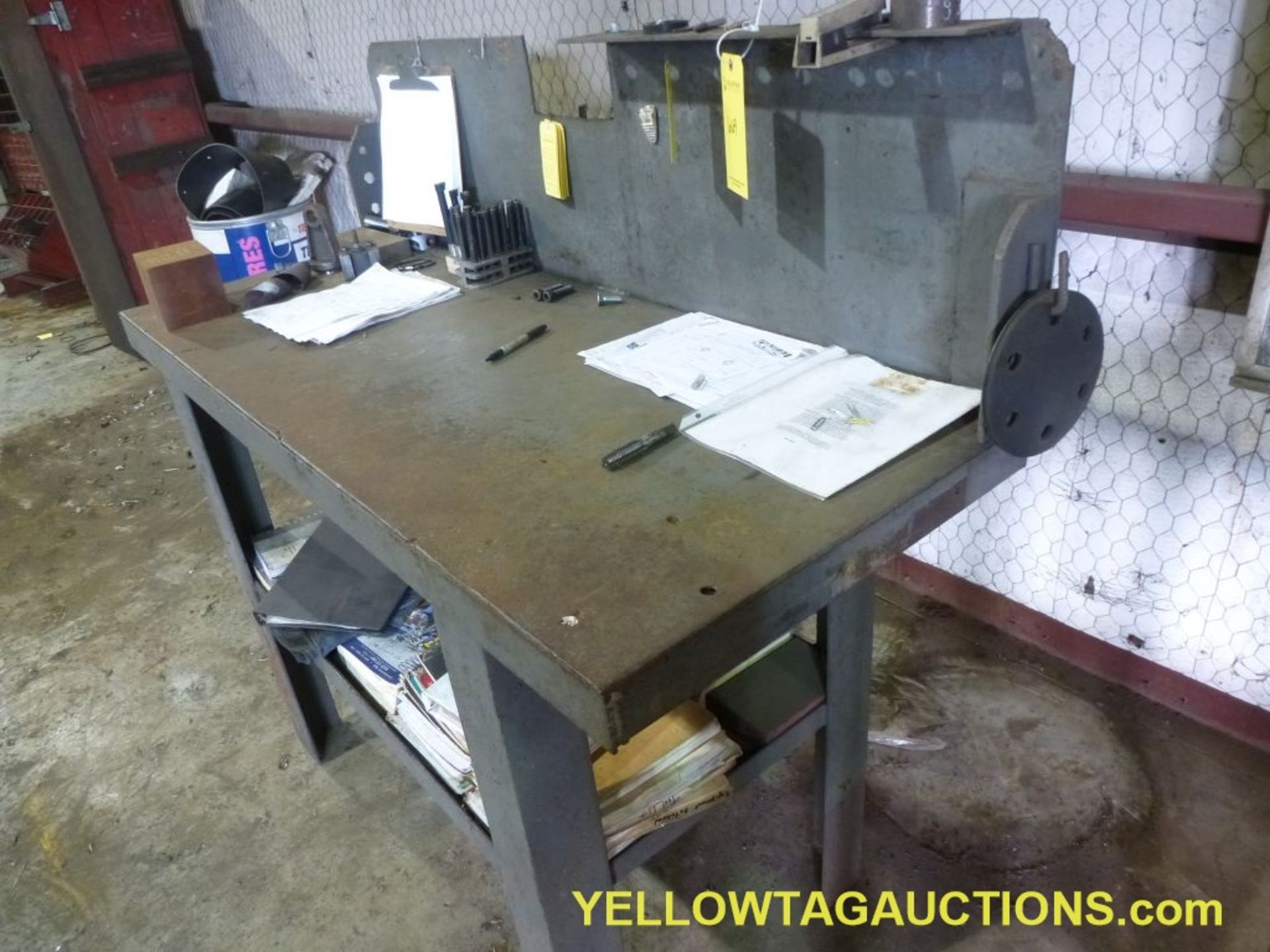 Metal Work Bench with Assorted Tools and Die|Tag: 669 - Image 6 of 6