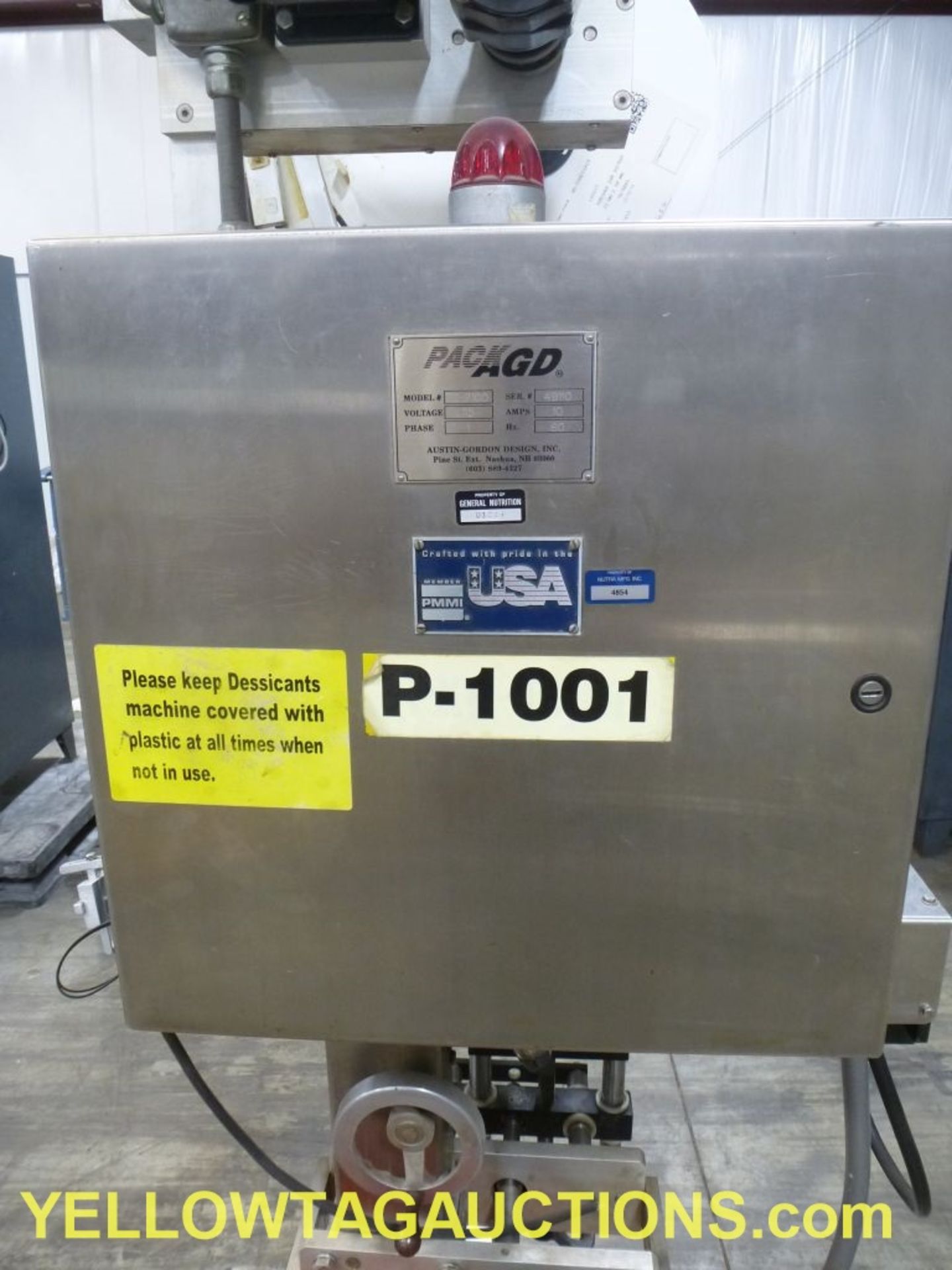 Pack AGD Auto Packaging System|Model No. PD2100; 115V; 10A; 1-Phase|Lot Loading Fee: $5.00 - Image 8 of 14