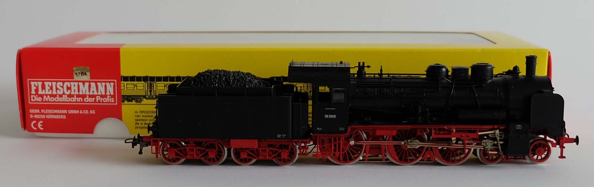 DAMPFLOKOMOTIVE, BR 38 2609, Hersteller Fleischmann/ Heilsbronn, Spur H0, Nr. 396701, mit Decoder,