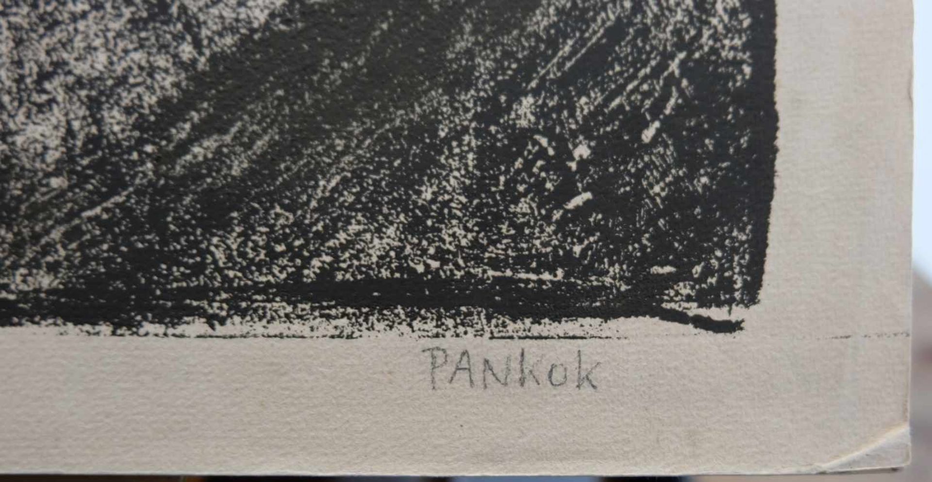 PANKOK, Otto (*06.06.1893 Mülheim a.d.R +20.10.1966 Wesel), Lithgraphie, Monsignore am Alpensee, - Bild 2 aus 2