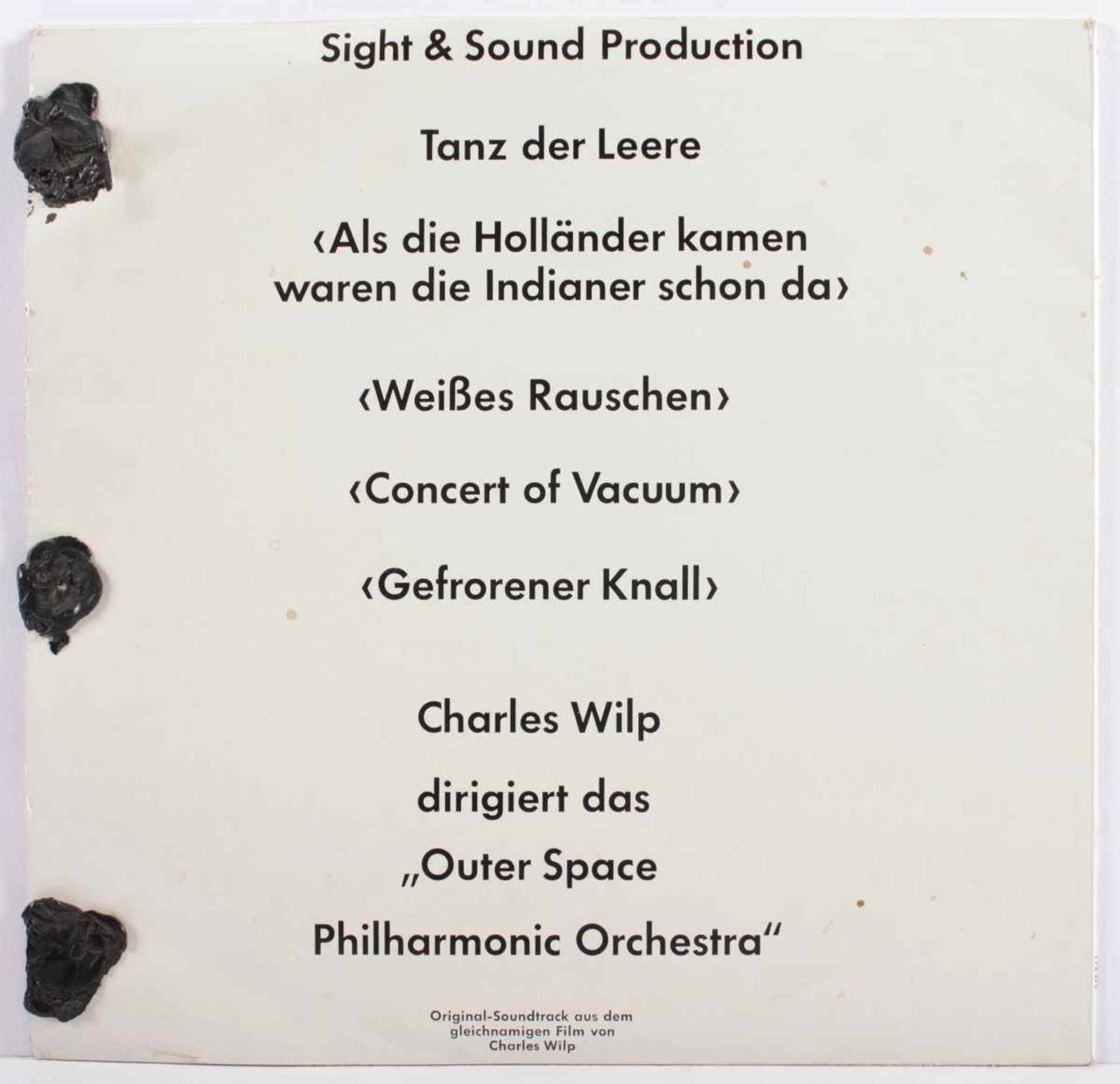 WILP, Charles, "Musik der Leere von Yves Klein", Vinyl-Schallplatte mit schwarzem Siegel auf der - Image 2 of 2