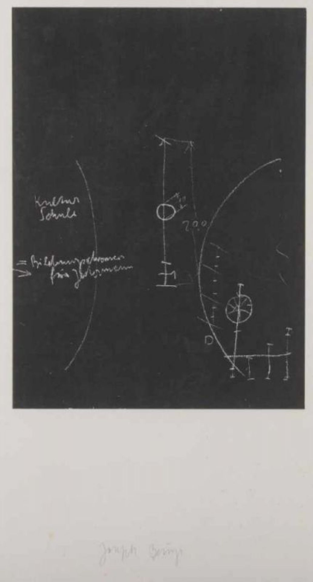 BEUYS, Joseph, "Tafel I-III", Serigrafien, 37 x 27, eine Arbeit handsigniert, WV Schellmann 326-328.