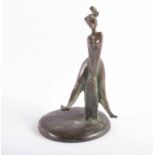 PASCH, Clemens, "Gerda (Bockspringerin)", Bronze, H 19, WV Nr. 124 22.00 % buyer's premium on the