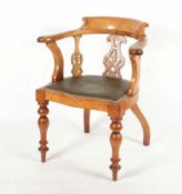 CAPTAINS CHAIR, Mahagoni, H 80, ENGLAND, 19.Jh. 22.00 % buyer's premium on the hammer price 19.