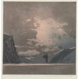 WERKMEISTER, Wolfgang, "Moralischer Himmel", Original-Radierung, 25 x 24,5, handsigniert und datiert