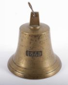 GLOCKE, Messing, H 22, datiert 1841 22.00 % buyer's premium on the hammer price 19.00 % VAT on