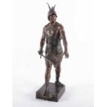 PICAULT, Emile Louis, "Vincere aut morior - Vercingetorix", Bronze, H 39, auf dem Sockel signiert,