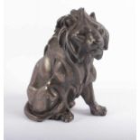 LÖWE, Bronze, H 19, 20.Jh. 22.00 % buyer's premium on the hammer price 19.00 % VAT on buyer's