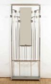 ART-DECO-GARDEROBE, Metall, verchromt, H 178, B 74, FRANKREICH, um 1940 22.00 % buyer's premium on