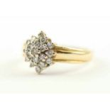 DIAMANTRING, 585/ooo Gelbgold, besetzt mit kleinen Diamanten von ca. 0,60 ct., RG 58, 3,7g 22.00 %