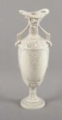 JUGENDSTIL-VASE, Feinsteingut, H 41, min.ber., Modell Nr. 5299, Bodenmarke ROYAL DUX BOHEMIA, um