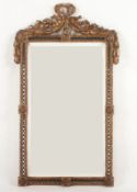 SPIEGEL, Holz, goldstuckiert, H 76, B 43, LOUIS-SEIZE-STIL, E. 19. Jh. 22.00 % buyer's premium on