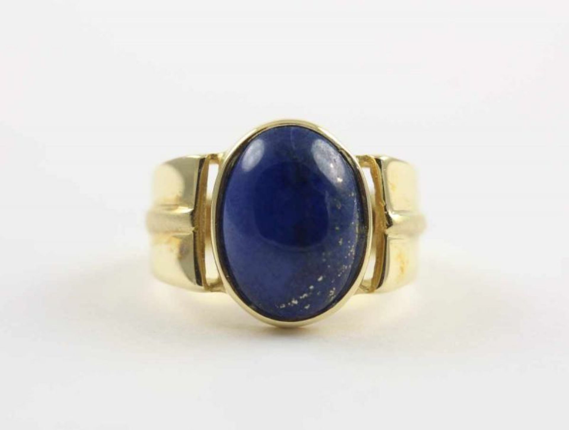 DAMENRING, 585/ooo Gelbgold, Lapislazuli, RG 52, 6,6g 22.00 % buyer's premium on the hammer price