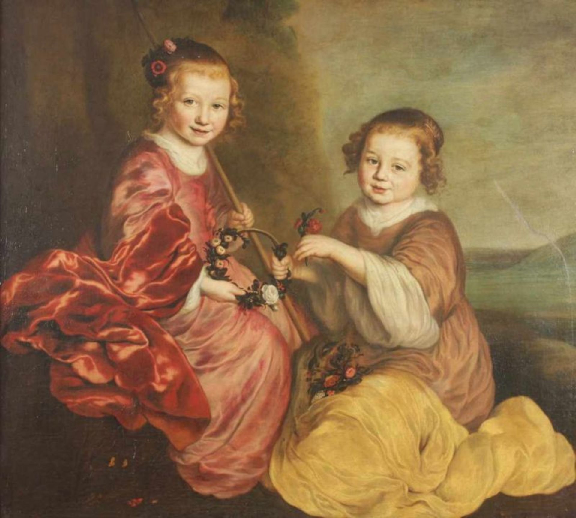 CUYP, Jacob Gerritsz (1594-1651/52), "Portrait zweier Mädchen", Öl/Lwd., 106 x 115, doubliert,