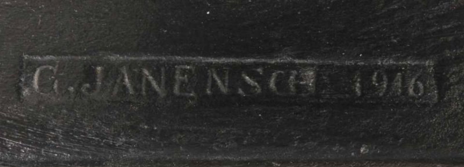 JANENSCH, Gerhard Adolf (1860-1933), "Eisengießer", Eisen, H der Figur 82, auf Holzsockel, auf der - Bild 7 aus 7