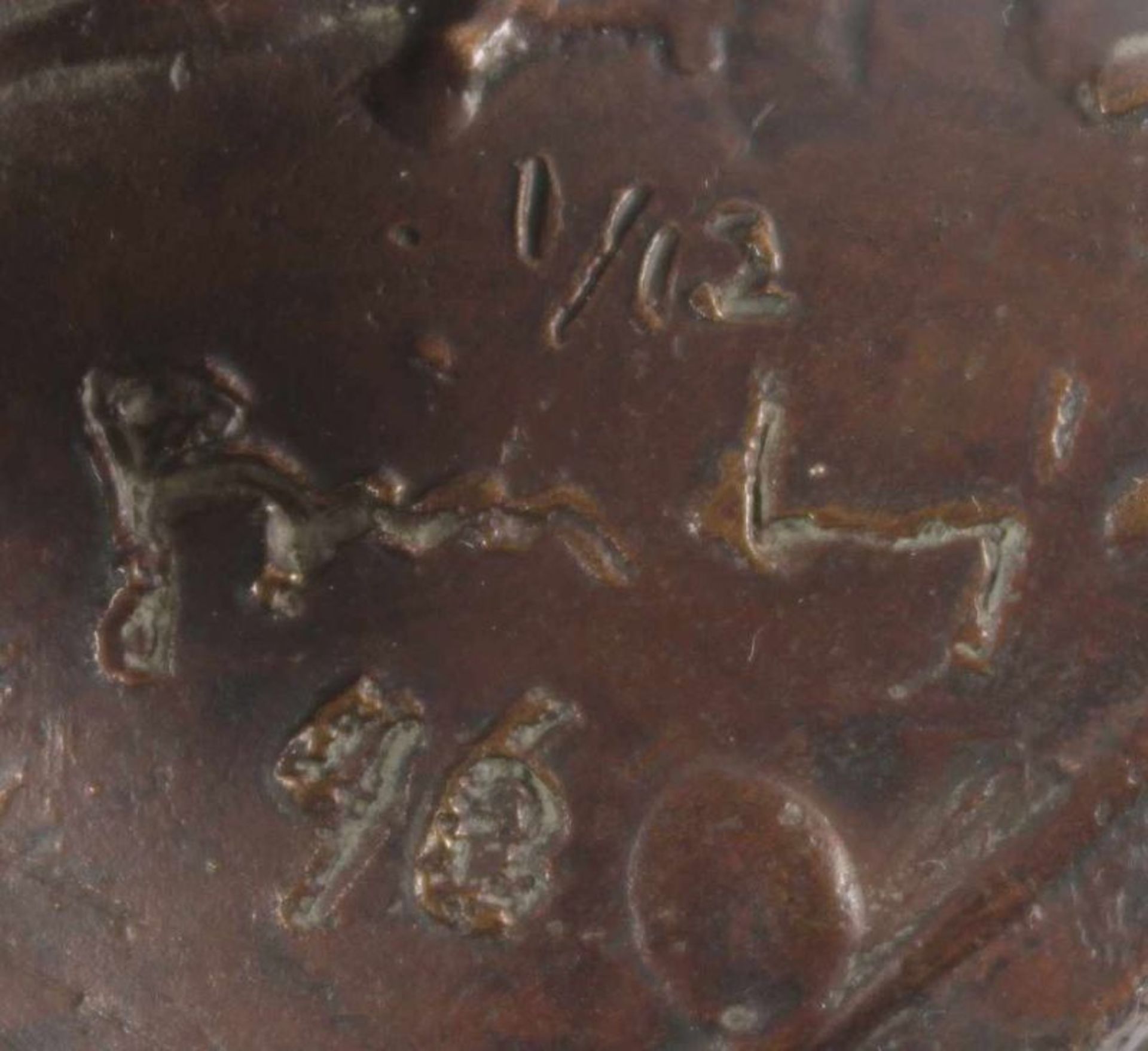 BINDING, Wolfgang, "Gänsepaar", Bronze, H 9, L 20, signiert und datiert '96, nummeriert 1/12 22.00 % - Bild 3 aus 3