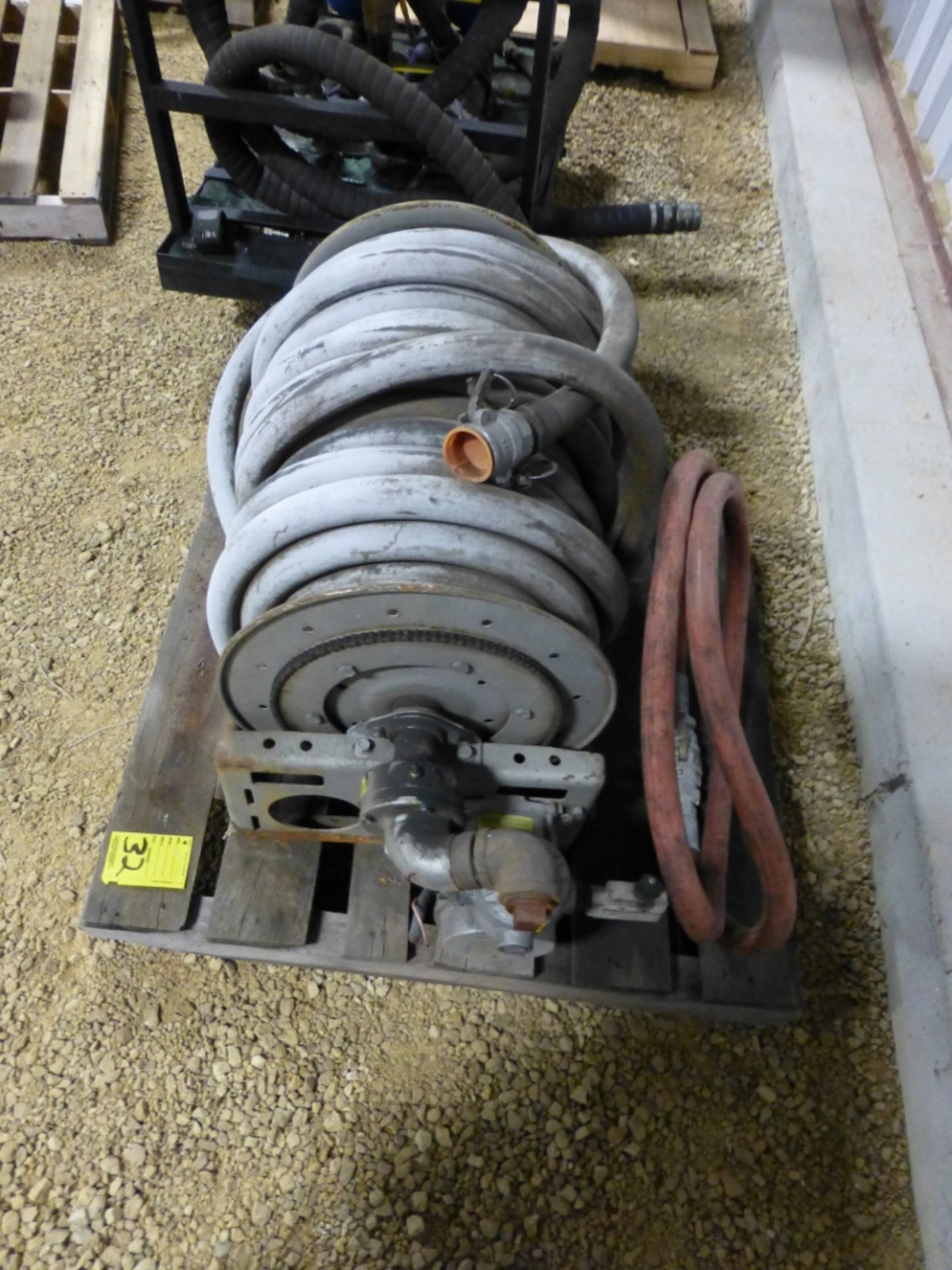 Large reel and hose