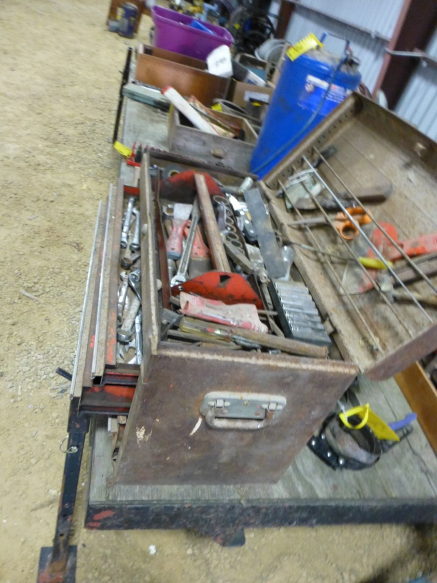 Tool box, w/ tools and contents