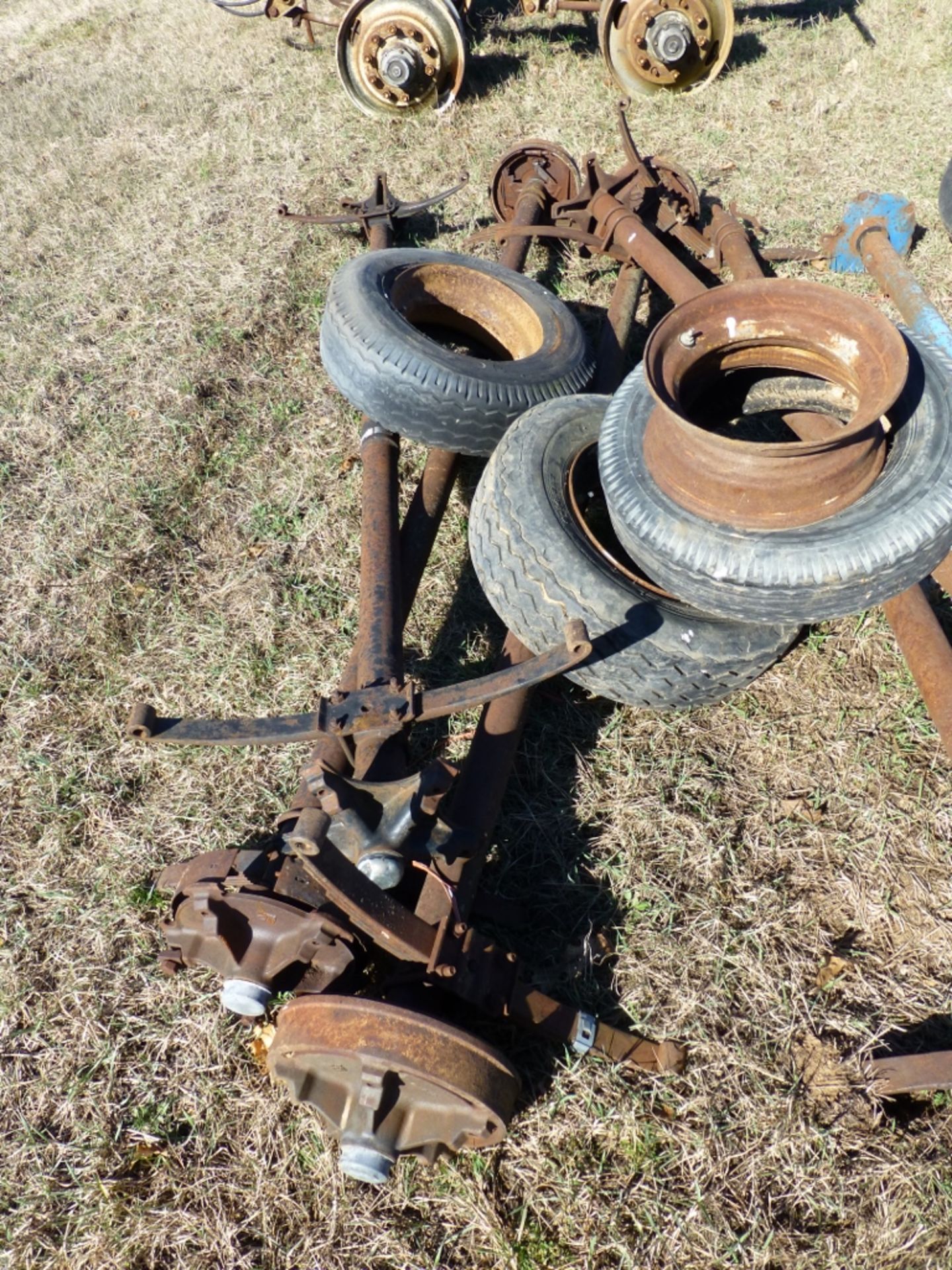 trailer house axles w/ tires - Image 2 of 4