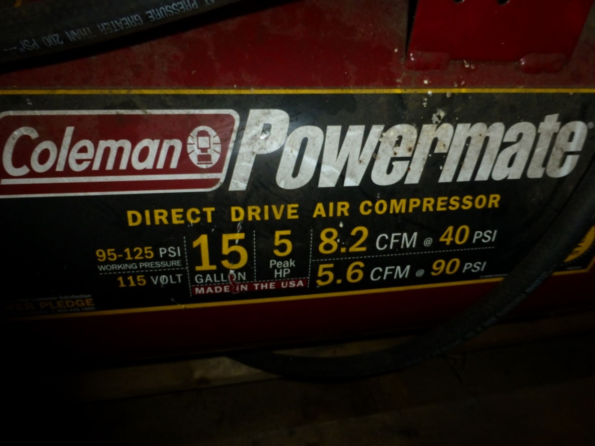 Coleman Air Compressor - Image 2 of 3