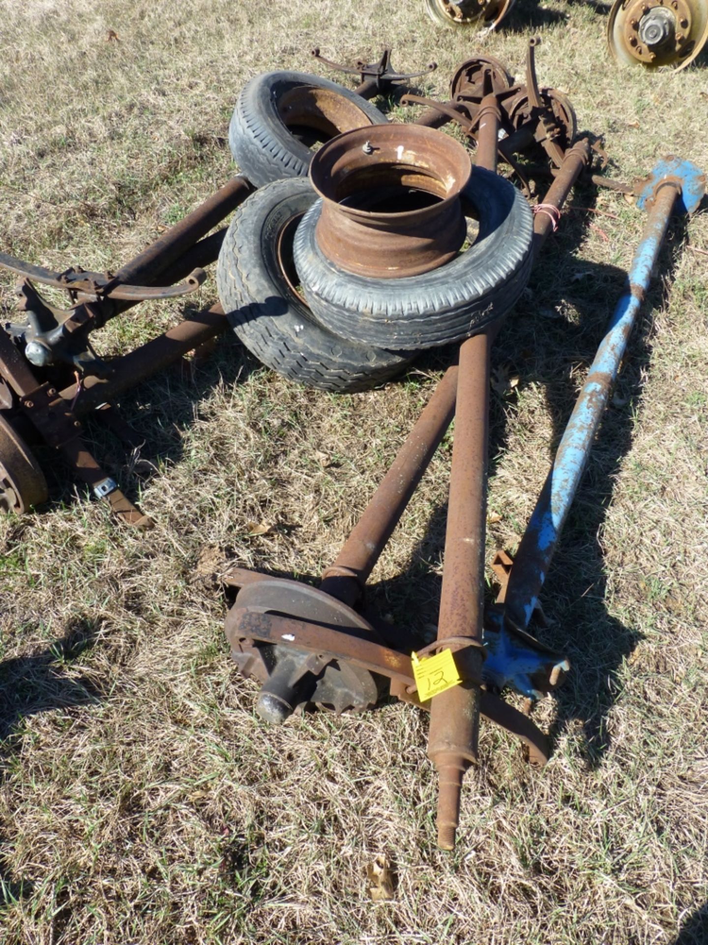 trailer house axles w/ tires