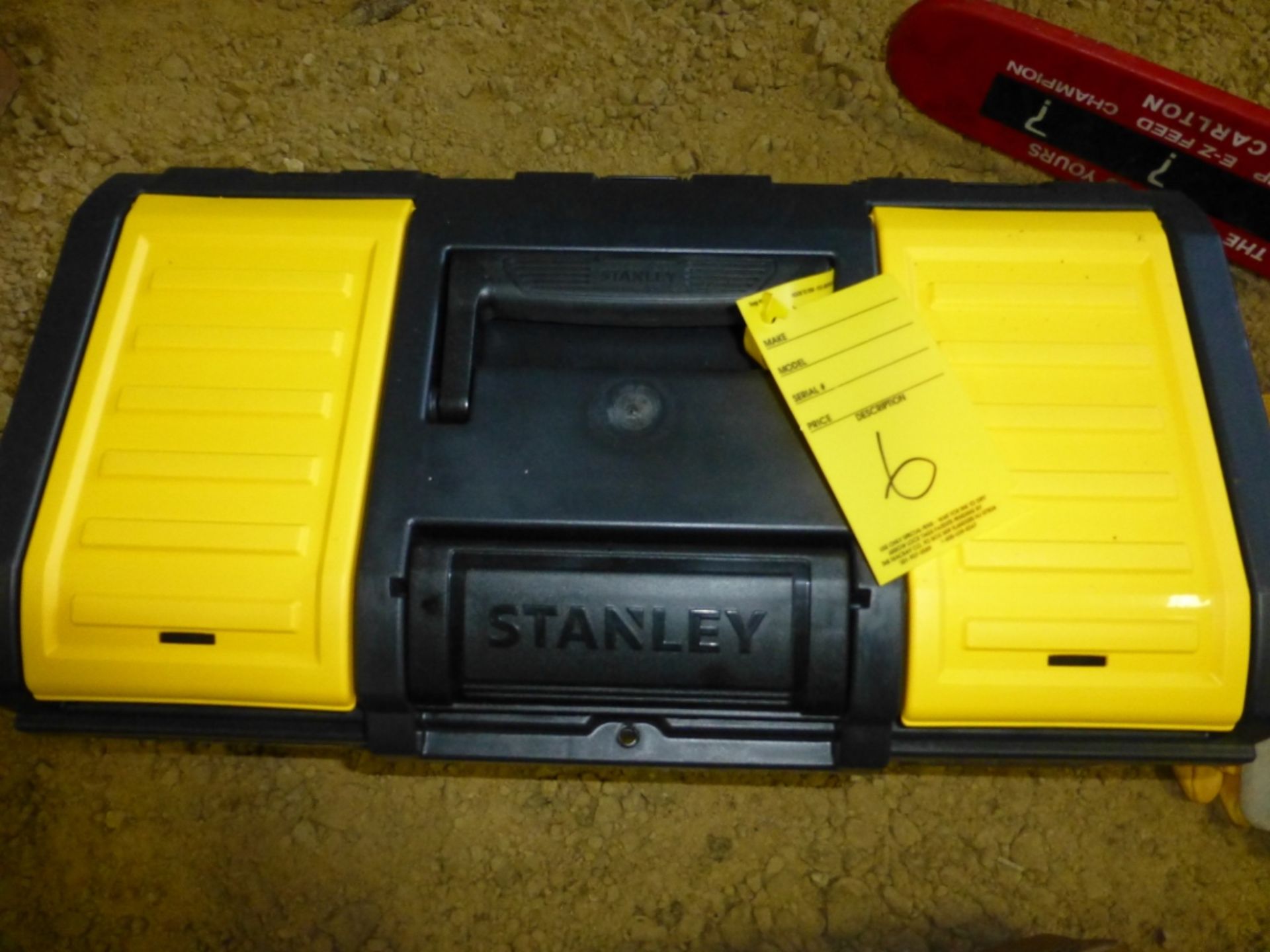 Stanley tool box, with contents