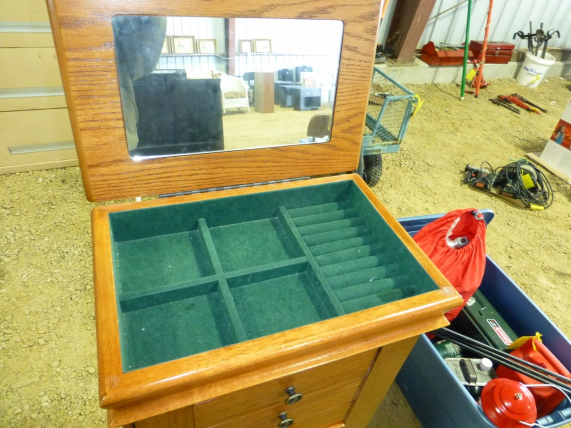 Wooden jewelry cabinet - Image 8 of 9