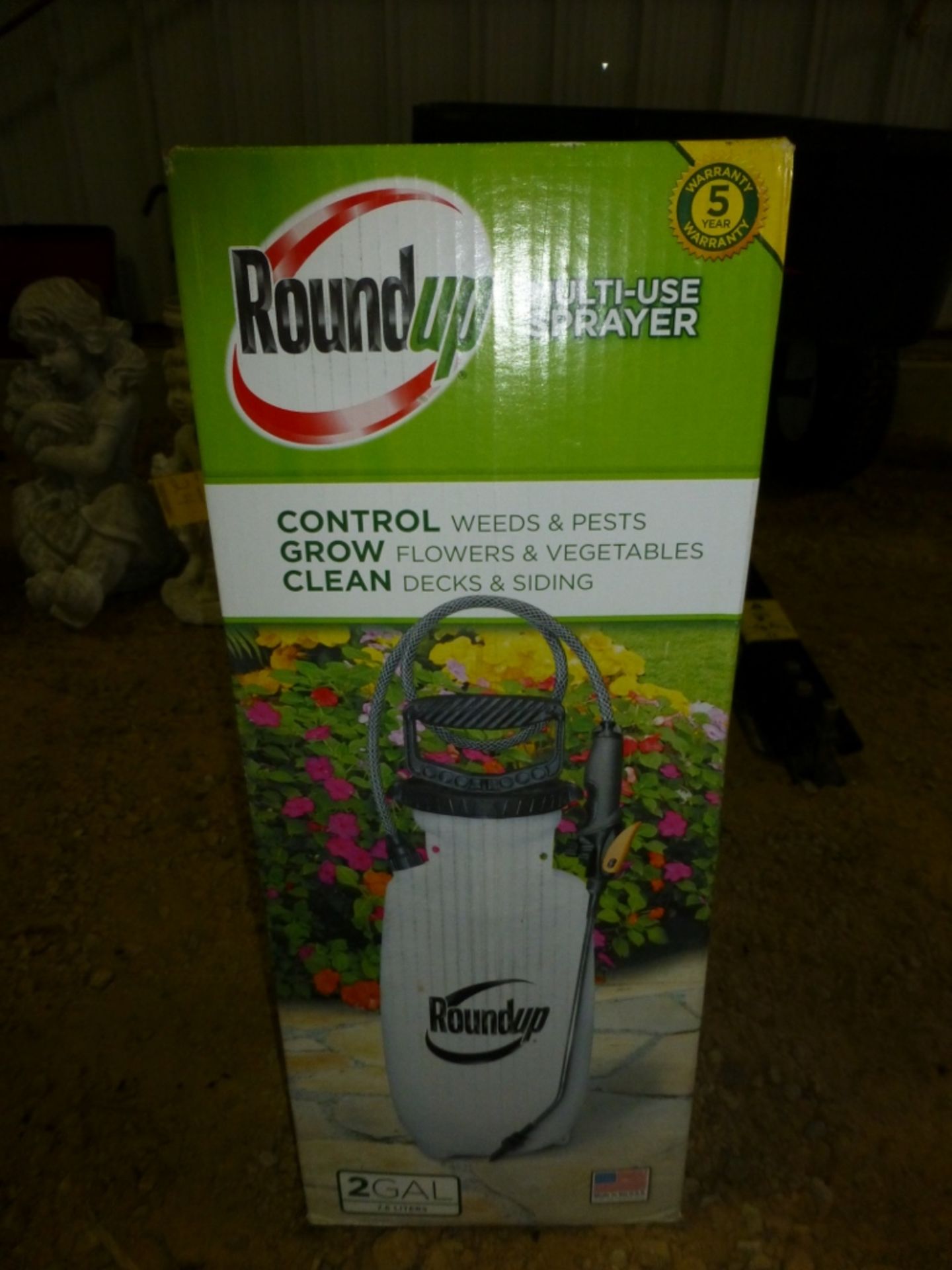 New Roundup 2 gal multi use sprayer and Hudson 1 gal home and garden sprayer