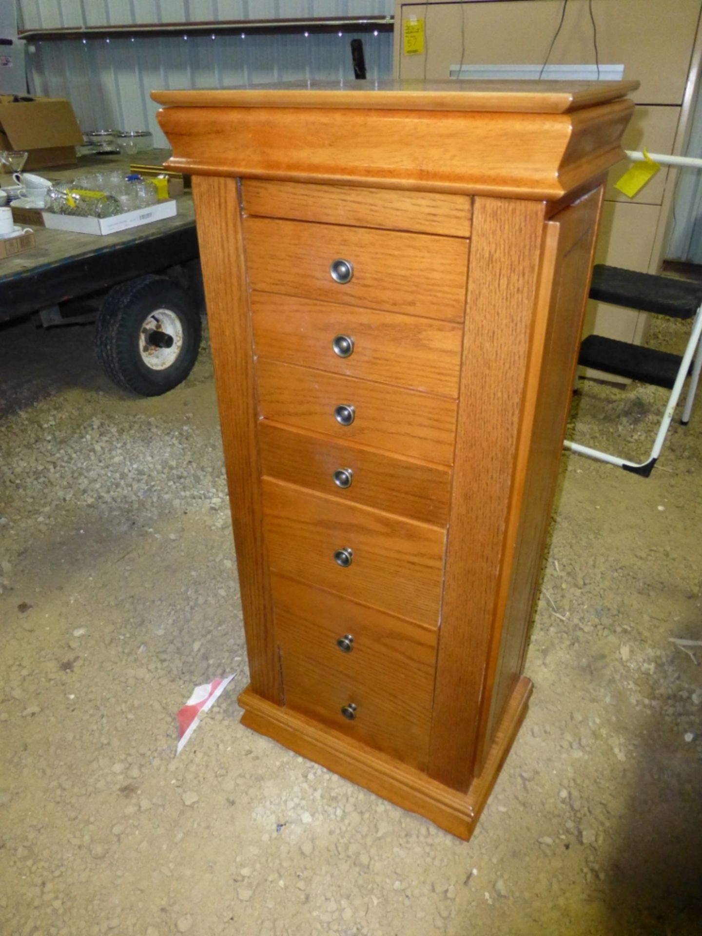 Wooden jewelry cabinet - Image 2 of 9