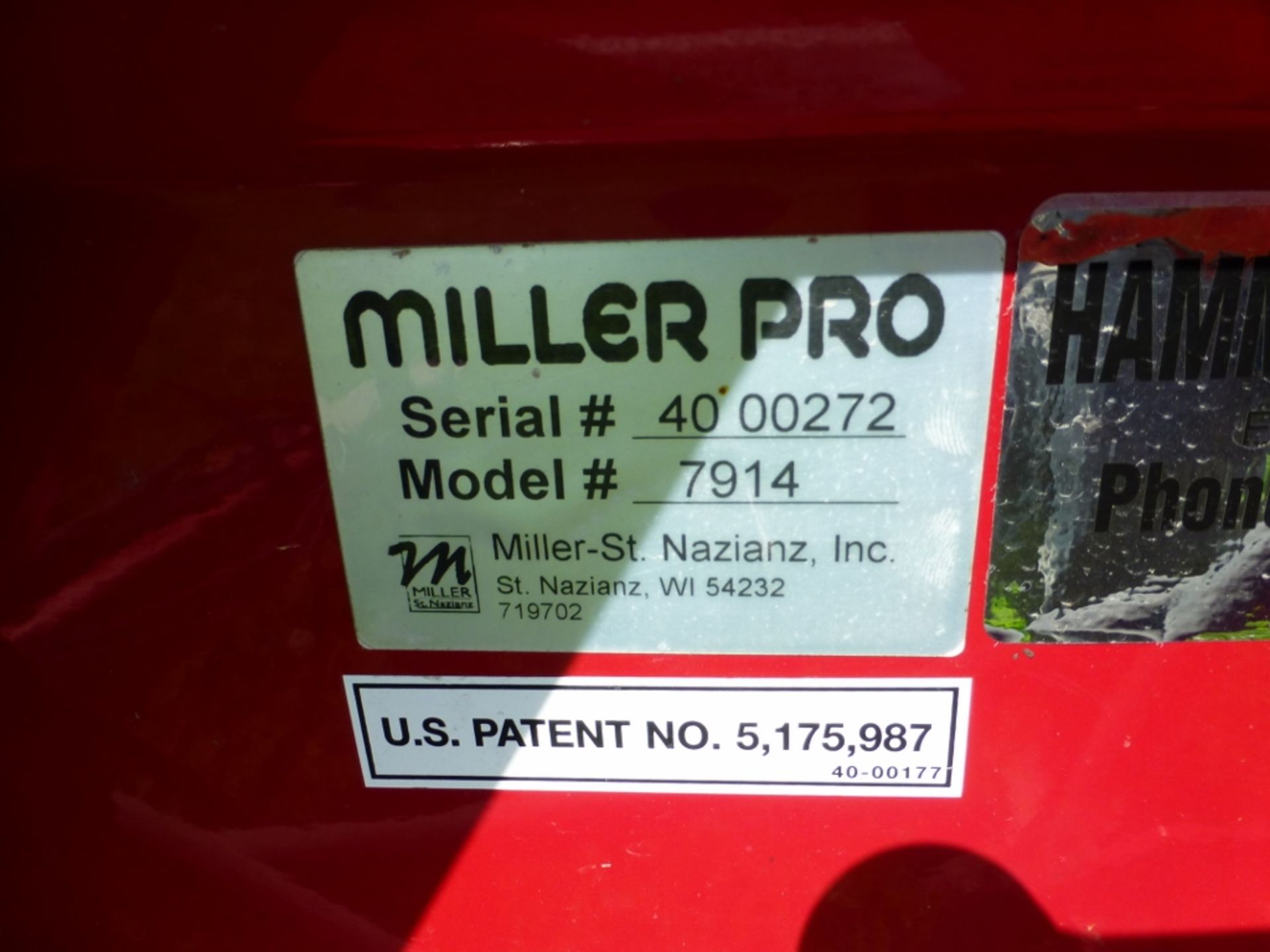 MillerPro model 7914 hay inverter. SE:4000272 - Image 6 of 13