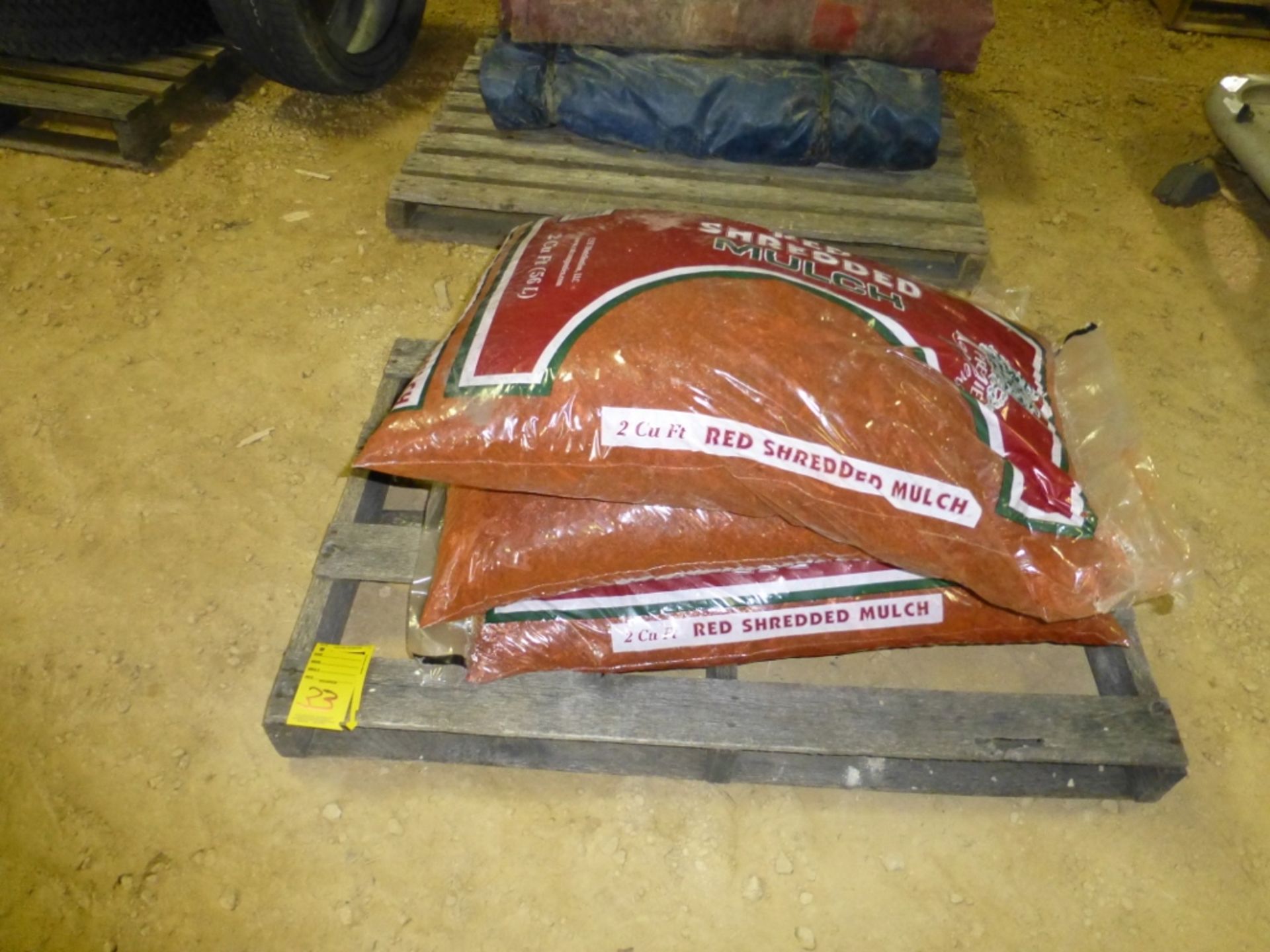 (3)bags of red shredded mulch, 2cubic ft each. - Image 2 of 2