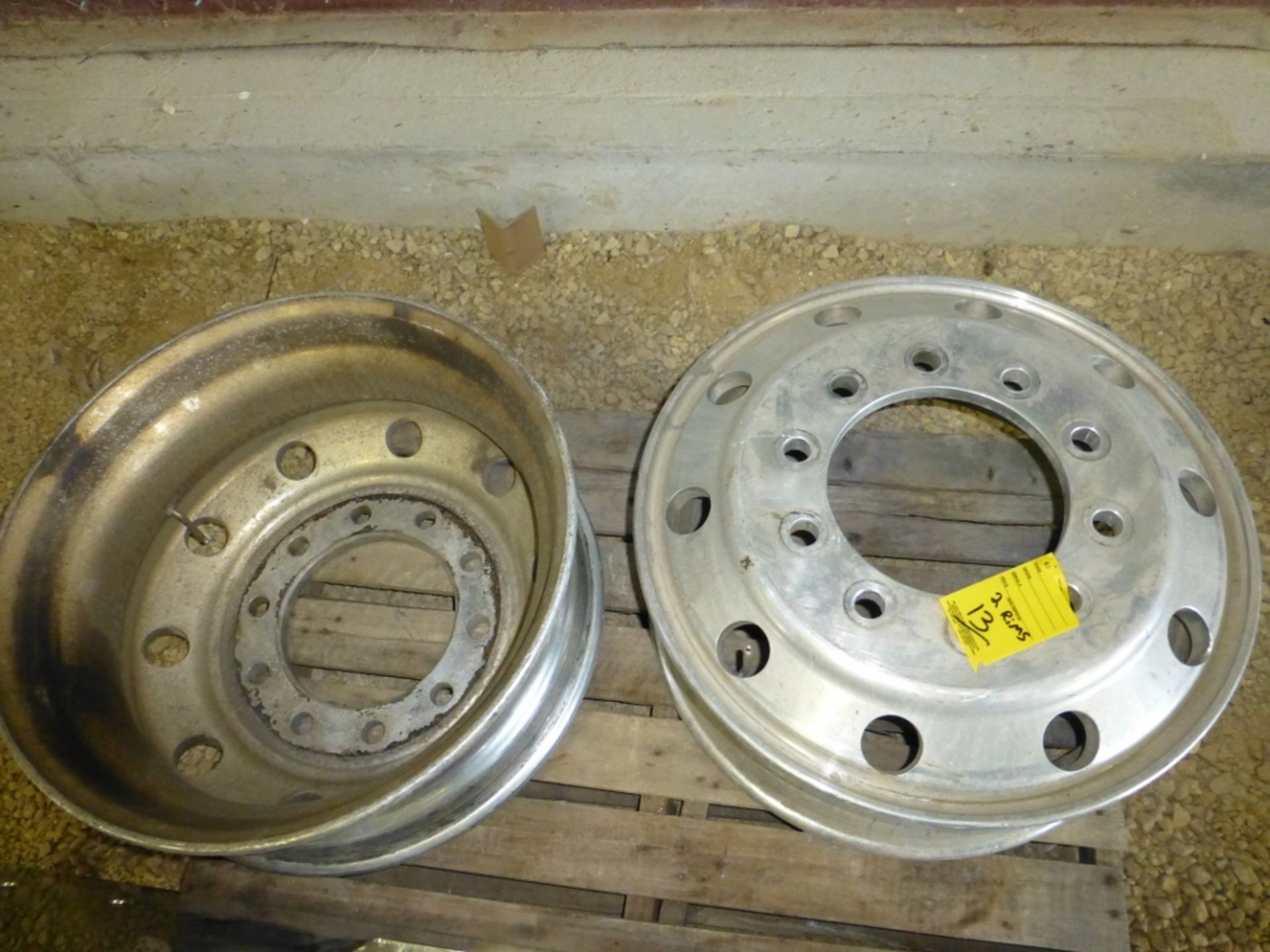 (2) aluminum 8" wheels - Image 2 of 3