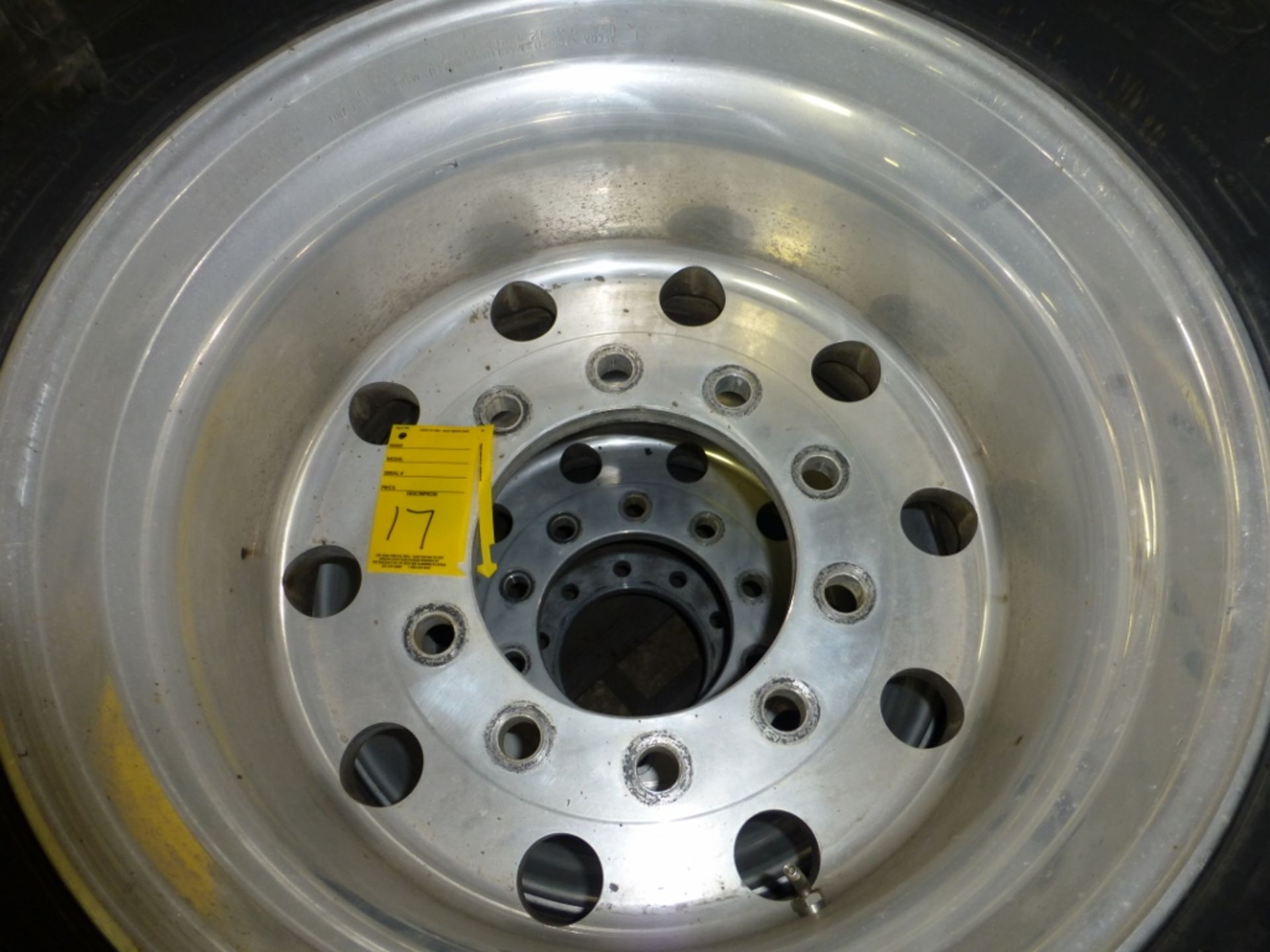 (3) 455/50r 22.5 tires with aluminum wheels - Image 2 of 3