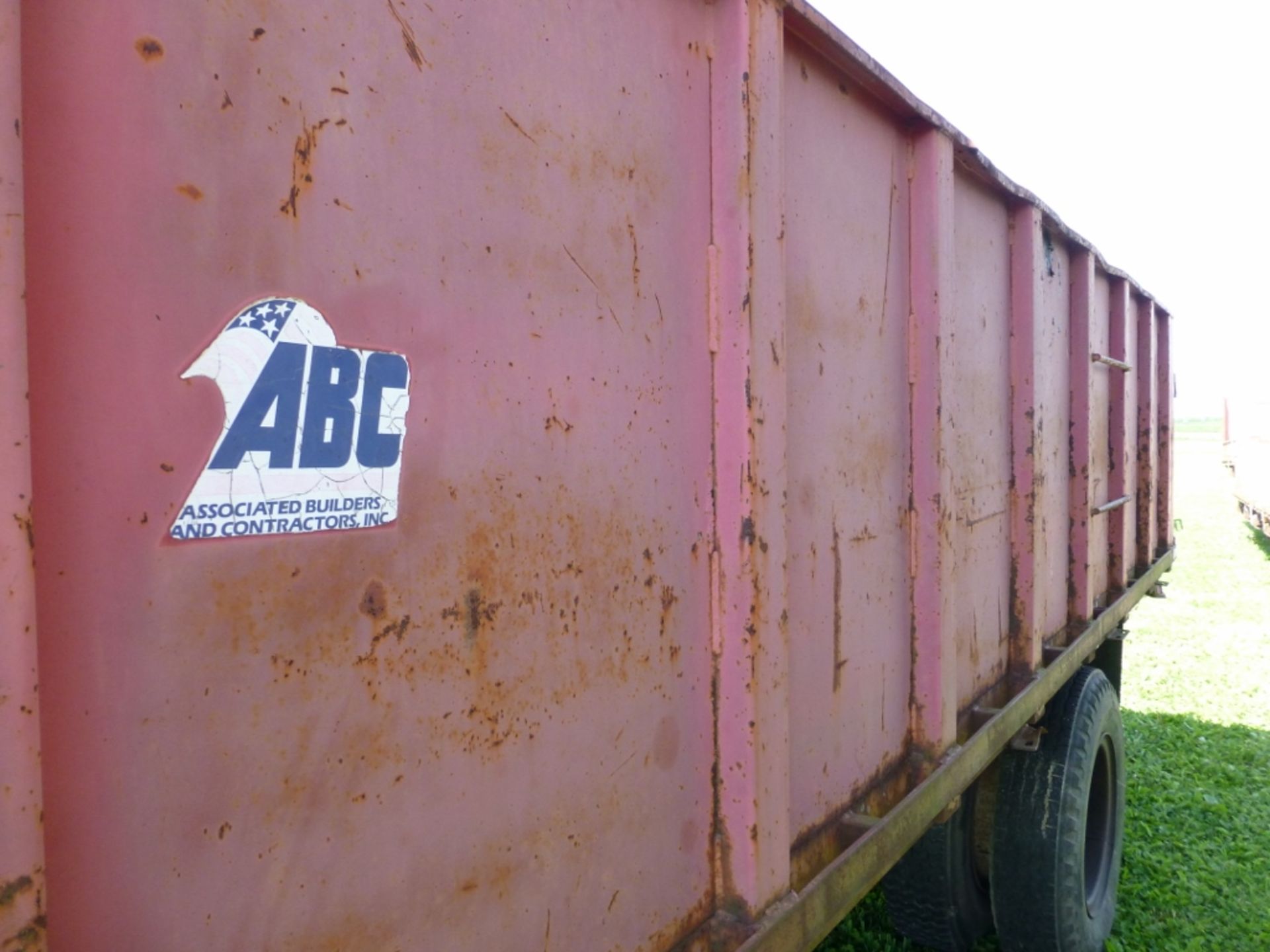 Homemade 15' trailer type dump box - Image 6 of 15