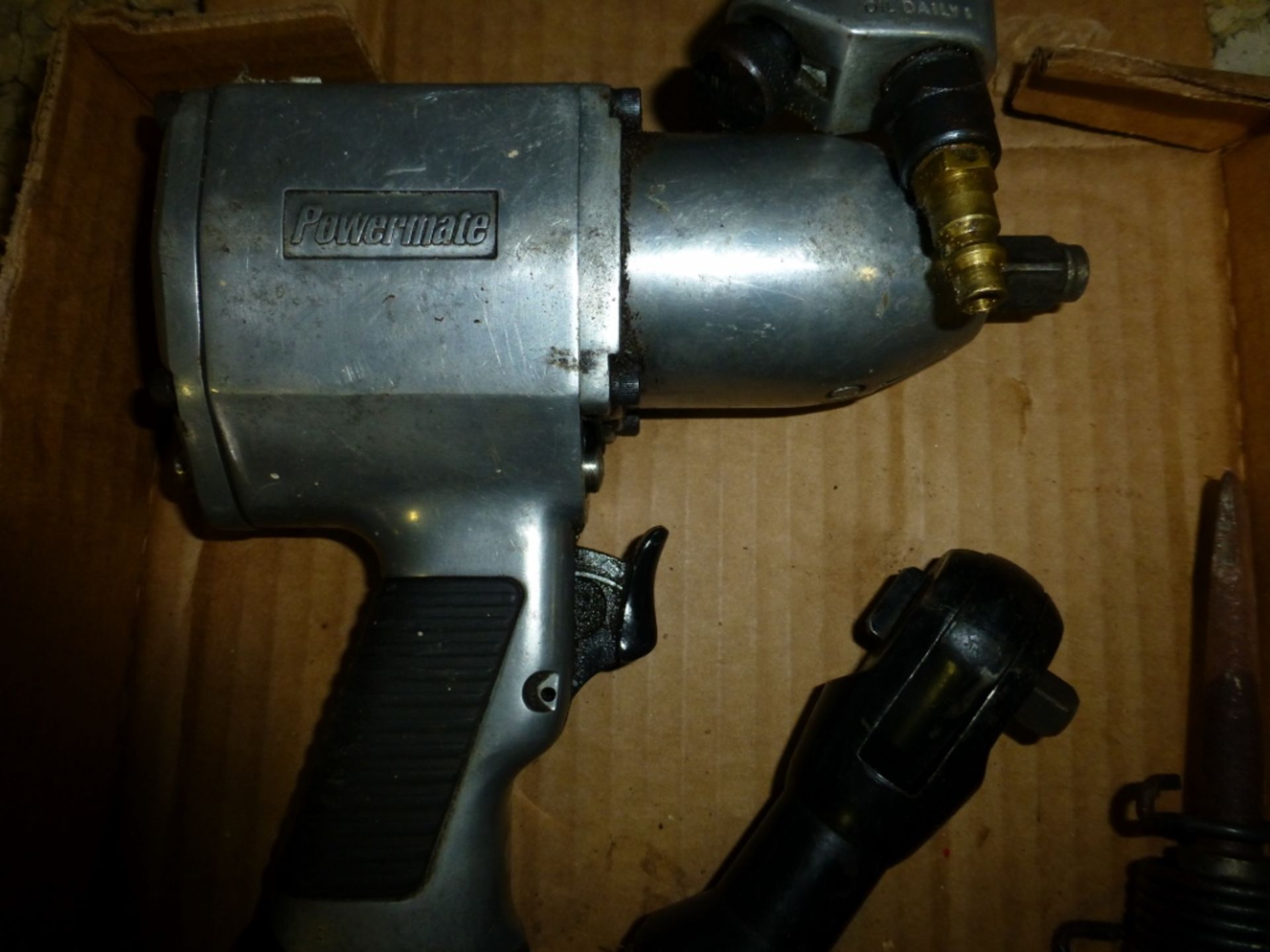 (2) 1/2" air impacts, 3/8" air ratchet, and powermate air hammer - Image 2 of 5