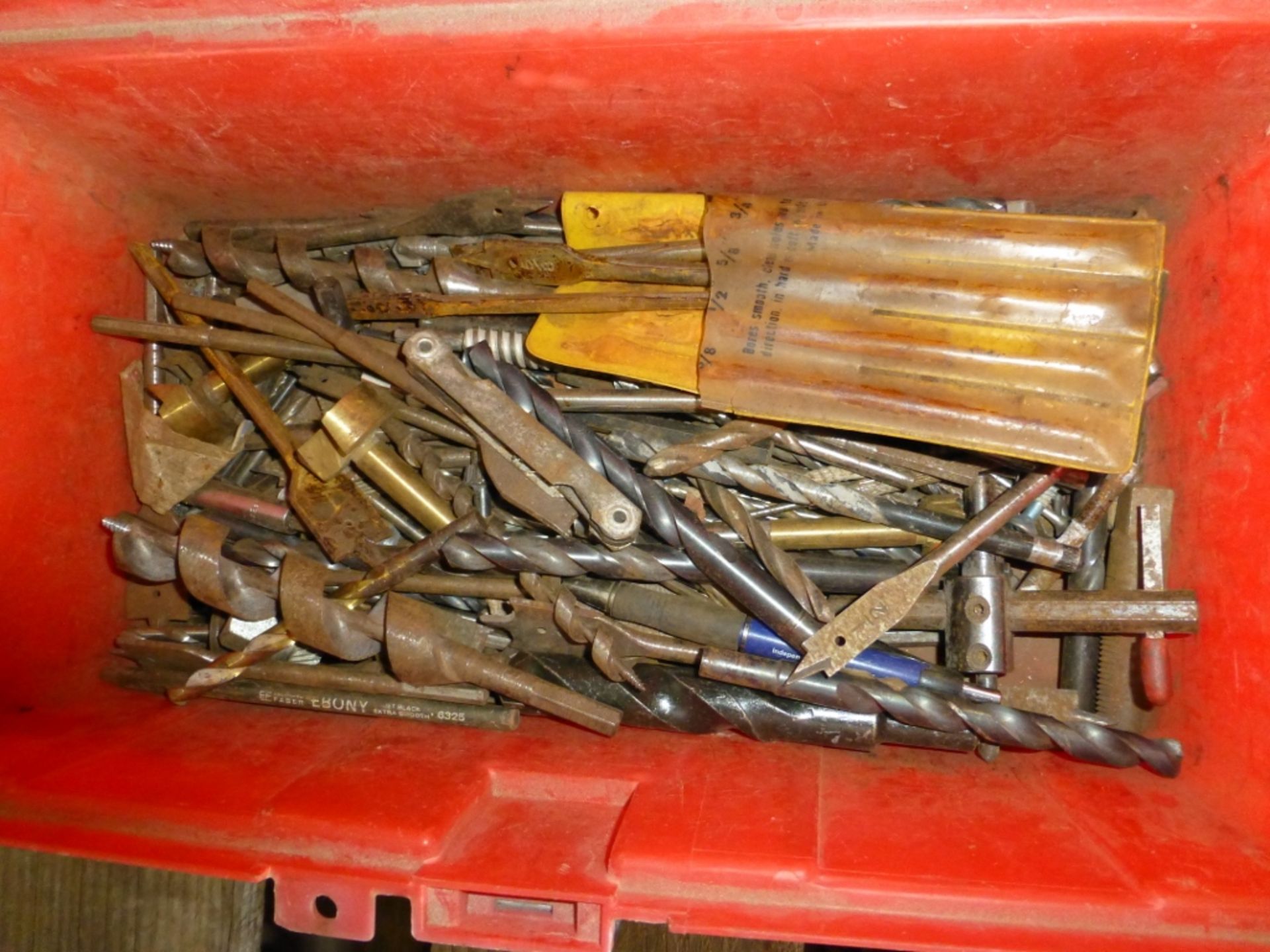 Tool box wit assortment of drill bits - Image 2 of 3