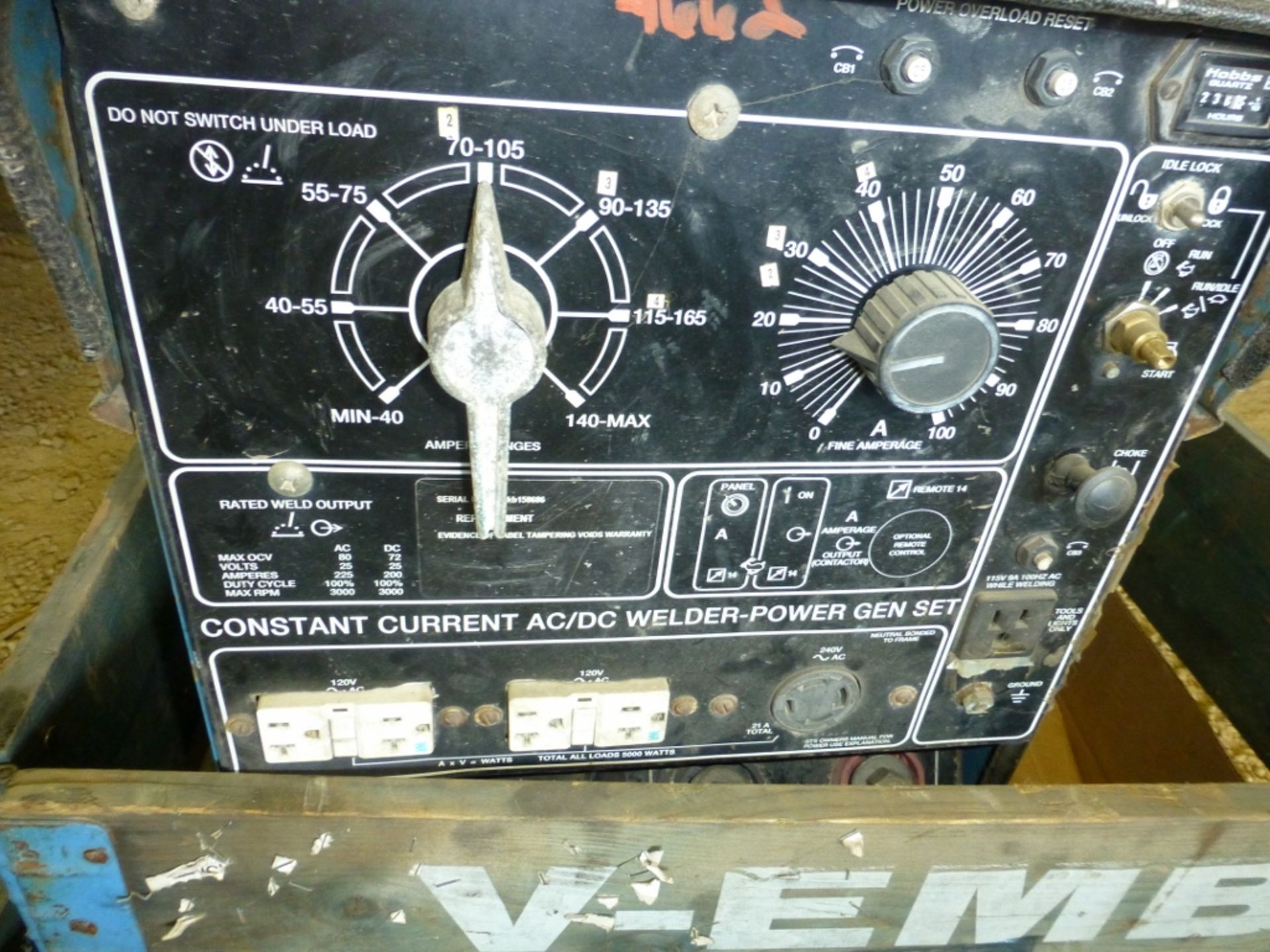 Miller Constant Current AC /DC welder Power Generator, unknown engine condition - Image 8 of 9