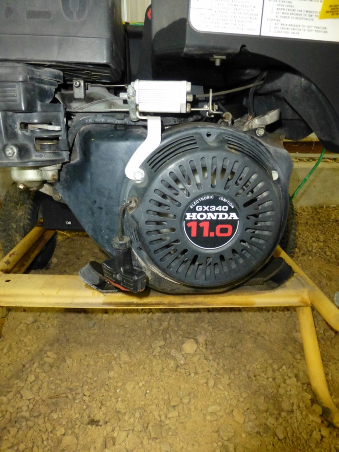 Honda 11hp GX340 on Whacker GS5.6 generator , engine not seized. - Image 2 of 5