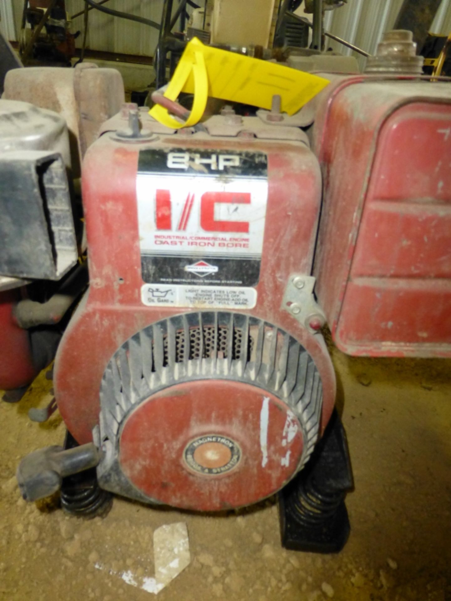 8 hp industrial Briggs with 3in. Pump, engine not seized. - Image 2 of 5